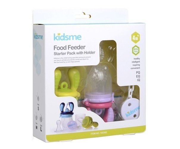 Imikute toitmise komplekt Food Feeder Starter Pack, Lime/Lavender, 4 kuud+ hind ja info | Laste sööginõud | kaup24.ee