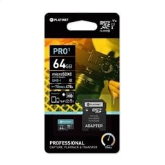 Platinet microSDHC 64GB цена и информация | Карты памяти для телефонов | kaup24.ee