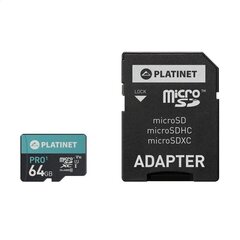 Platinet microSDHC 64GB цена и информация | Карты памяти для телефонов | kaup24.ee