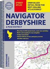 Philip's Navigator Street Atlas Derbyshire and the Peak District hind ja info | Reisiraamatud, reisijuhid | kaup24.ee