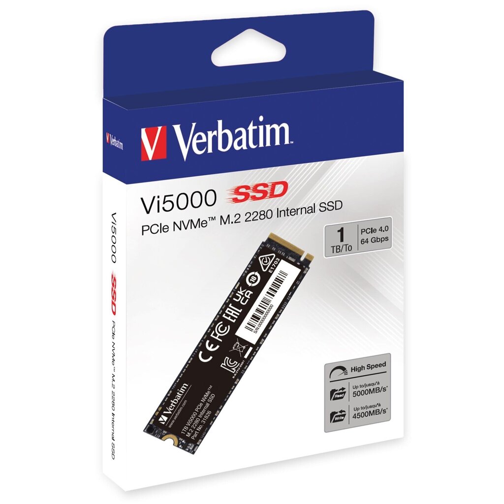 Verbatim Vi5000 141374021VOK hind ja info | Sisemised kõvakettad (HDD, SSD, Hybrid) | kaup24.ee