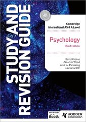 Cambridge International AS/A Level Psychology Study and Revision Guide Third Edition цена и информация | Книги для подростков и молодежи | kaup24.ee