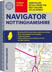 Philip's Navigator Street Atlas Nottinghamshire цена и информация | Путеводители, путешествия | kaup24.ee