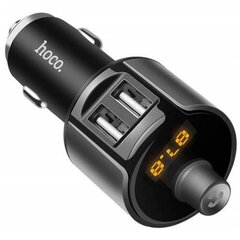 FM-трансмиттер / Модулятор Hoco E19 Bluetooth FM transmitter 2 x USB 2.4 A Metal Grey цена и информация | FM модуляторы, FM трансмиттер | kaup24.ee