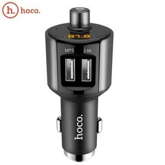 FM-трансмиттер / Модулятор Hoco E19 Bluetooth FM transmitter 2 x USB 2.4 A Metal Grey цена и информация | FM модуляторы, FM трансмиттер | kaup24.ee