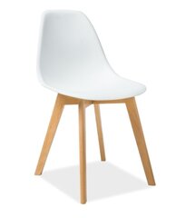 Комплект из 4-х стульев Signal Meble Moris, белый цена и информация | Стулья для кухни и столовой | kaup24.ee