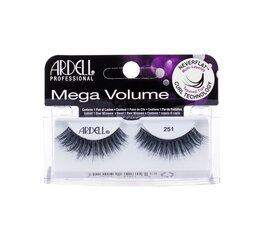 Kunstripsmed Ardell 3D Mega Volume 251 Black, 1 paar hind ja info | Kunstripsmed, ripsmekoolutajad | kaup24.ee