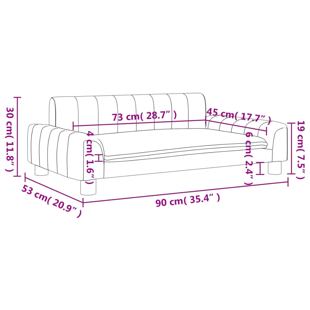 vidaXL lastediivan, helehall, 90 x 53 x 30 cm hind ja info | Lastetoa kott-toolid, tugitoolid ja tumbad | kaup24.ee