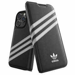 Adidas OR Booklet Case PU iPhone 14 Pro black|white 50196 цена и информация | Чехлы для телефонов | kaup24.ee