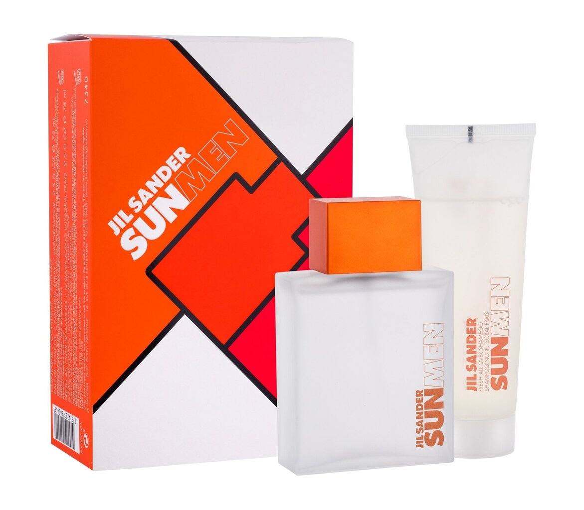 Komplekt Jil Sander Sun For Men: EDT meestele 75 ml + dušigeel 75 ml hind ja info | Meeste parfüümid | kaup24.ee