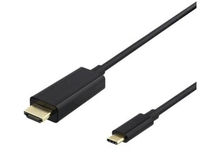 Deltaco, USB-C/HDMI, 1 м цена и информация | Кабели и провода | kaup24.ee