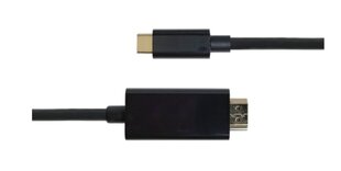 Deltaco, Usb-C - Hdmi, 1m hind ja info | Kaablid ja juhtmed | kaup24.ee