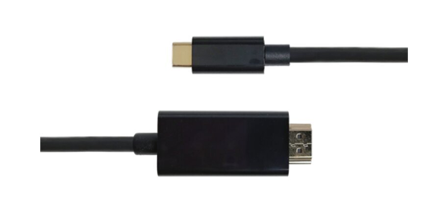 Deltaco, USB-C/HDMI, 1 m цена и информация | Kaablid ja juhtmed | kaup24.ee