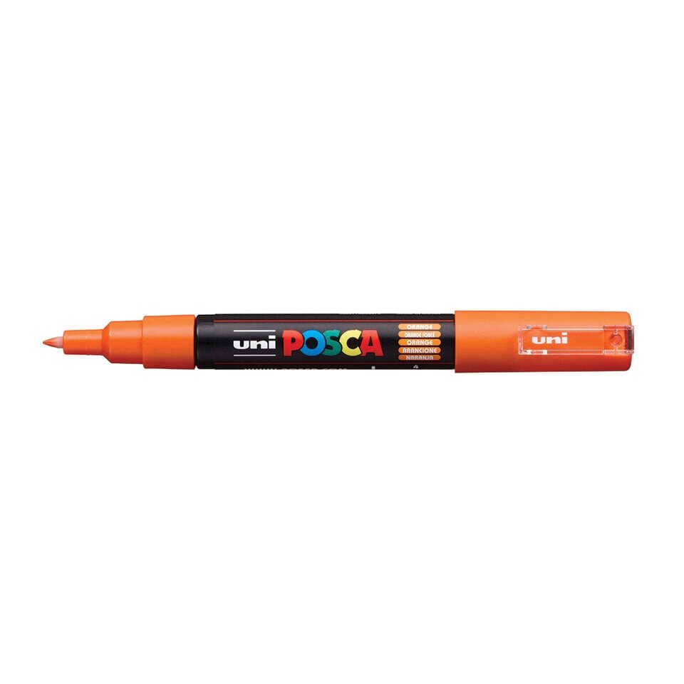 Marker UNI Posca PC-1M, oranž (4) цена и информация | Kirjutusvahendid | kaup24.ee