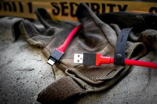 Tactical Fat Man Cable USB-A|USB-C 1m Grey цена и информация | Кабели и провода | kaup24.ee