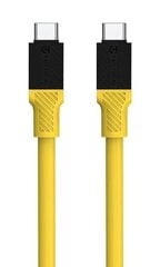 Tactical Fat Man Cable USB-C|USB-C 1m Yellow цена и информация | Кабели и провода | kaup24.ee