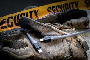 Tactical Fat Man Cable USB-C|Lightning 1m Grey цена и информация | Кабели и провода | kaup24.ee