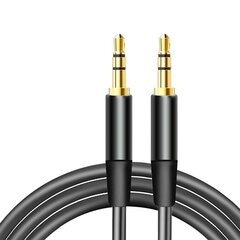 Maxlife audio cable jack 3.5 mm - jack 3.5 mm 1m black цена и информация | Кабели и провода | kaup24.ee