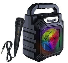 Караоке, беспроводная bluetooth колонка + микрофон, черный YD-668 цена и информация | Аудио колонки | kaup24.ee