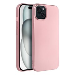 Metallic Чехол для Iphone 15 Plus, розовый цена и информация | Чехлы для телефонов | kaup24.ee