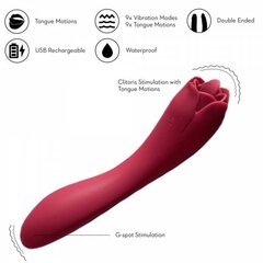 Naiste vibraator - masseerija 2in1 Dark Red Brand цена и информация | Вибраторы | kaup24.ee