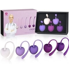 Tupepallide komplekt Kegel Cherry, 5 tk hind ja info | Vaginaalkuulid | kaup24.ee