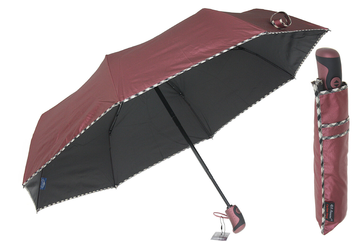 Naiste automaatne vihmavari Parasol, kastanpruun metalne hind ja info | Naiste vihmavarjud | kaup24.ee