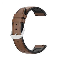 Браслет Techsuit Watchband Samsung Galaxy Watch 4, Galaxy Watch Active (40 / 44 mm), Huawei Watch GT / GT 2 / GT 3 (42 mm) коричневый цена и информация | Аксессуары для смарт-часов и браслетов | kaup24.ee