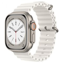 Браслет Techsuit Watchband Apple Watch 1 / 2 / 3 / 4 / 5 / 6 / 7 / SE / 8 (38 / 40 / 41mm) белый цена и информация | Аксессуары для смарт-часов и браслетов | kaup24.ee