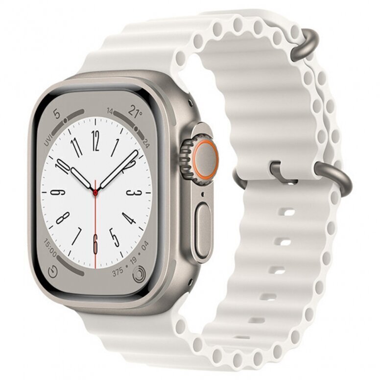 Techsuit Watchband White hind ja info | Nutikellade ja nutivõrude tarvikud | kaup24.ee