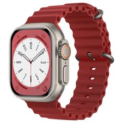 Techsuit Watchband Wine Red hind ja info | Nutikellade ja nutivõrude tarvikud | kaup24.ee