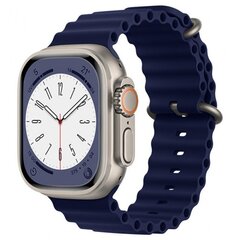 Браслет Techsuit Watchband Apple Watch 1 / 2 / 3 / 4 / 5 / 6 / 7 / SE / 8 (38 / 40 / 41mm) синий цена и информация | Аксессуары для смарт-часов и браслетов | kaup24.ee