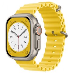 Techsuit Watchband Yellow hind ja info | Nutikellade ja nutivõrude tarvikud | kaup24.ee