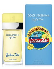 Tualetitvesi Dolce & Gabbana Light Blue Italian Zest EDT naistele 100 ml цена и информация | Женские духи | kaup24.ee