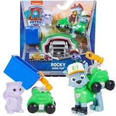 Paw Patrol Big Truck Pups Hero Pup Rocky figuur + tarvikud цена и информация | Игрушки для мальчиков | kaup24.ee