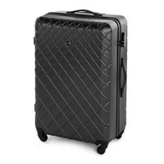 Большой чемодан Wittchen 97л, L, стальной чёрный цена и информация | Чемоданы, дорожные сумки | kaup24.ee