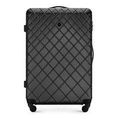 Большой чемодан Wittchen 97л, L, стальной чёрный цена и информация | Чемоданы, дорожные сумки | kaup24.ee