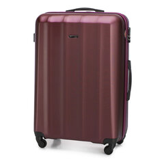 Большой чемодан Wittchen 88л, L, бордовый цена и информация | Чемоданы, дорожные сумки | kaup24.ee