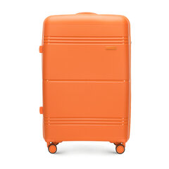 Большой чемодан Wittchen 97л, L, оранжевый цена и информация | Чемоданы, дорожные сумки | kaup24.ee