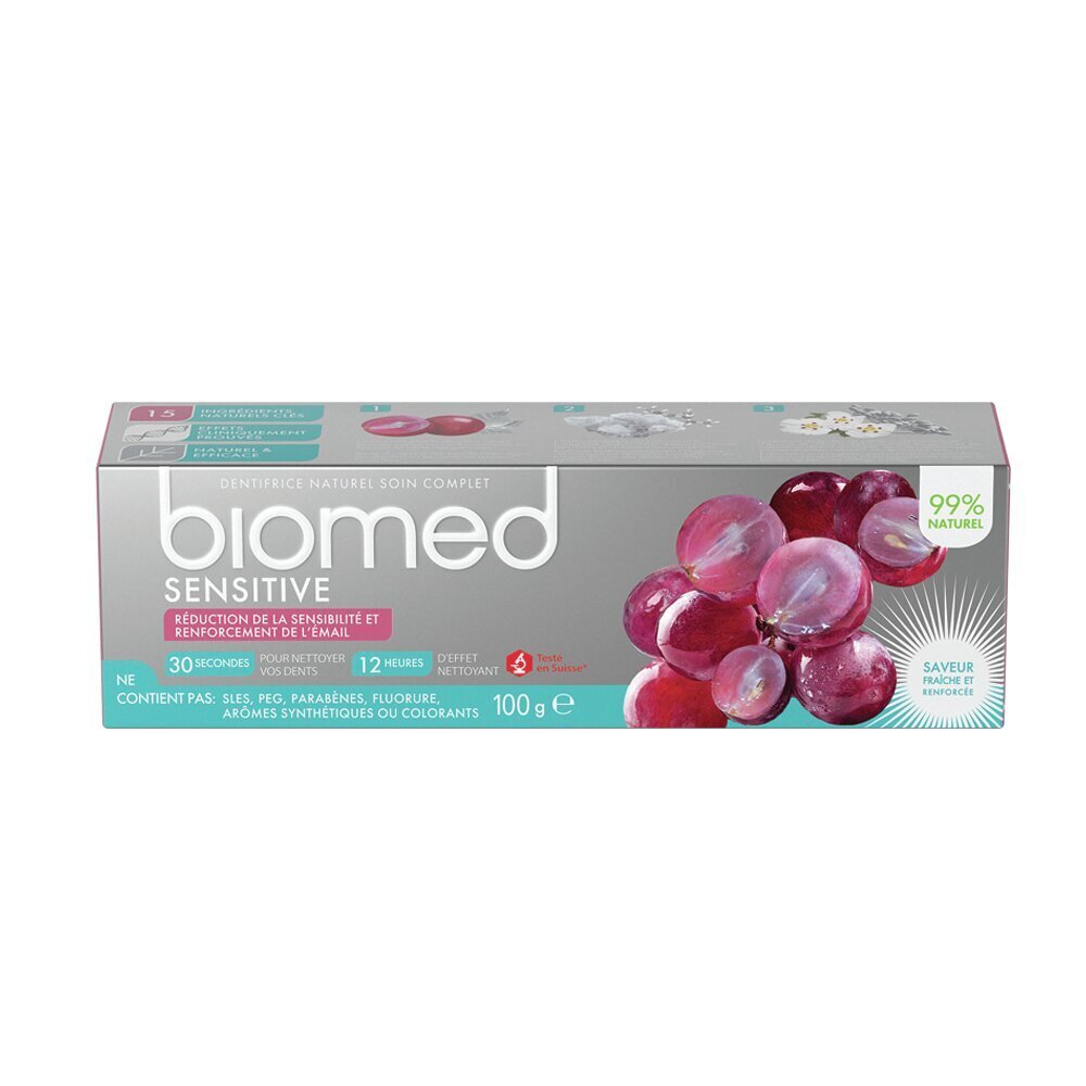 Hambapasta Biomed Sensitive Fluoride Free 100 g цена и информация | Suuhügieen | kaup24.ee