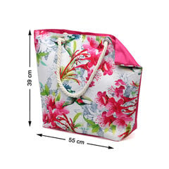 Пляжная сумка, розовая, цветы цена и информация | Bigbuy Outdoor Одежда, обувь и аксессуары | kaup24.ee