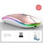 Juhtmevaba RGB hiir, roosakuld цена и информация | Hiired | kaup24.ee