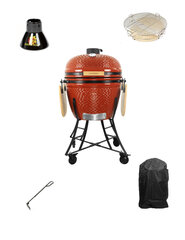 Kamado Nordgarden XXL с аксессуарами 26" красный цена и информация | Грили | kaup24.ee