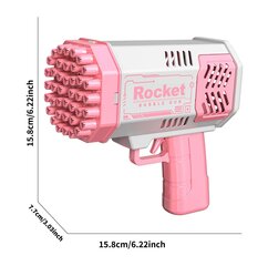 Электронный пузырьковый пистолет, розовый цена и информация | Игрушки для мальчиков | kaup24.ee