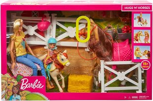Barbie Hugs N Horses GLL70 цена и информация | MUST Металлическая бутылочка с Ярким рисунком (без BPA) (500ml) для мальчиков от 3+ лет Серая с Машинкой | kaup24.ee
