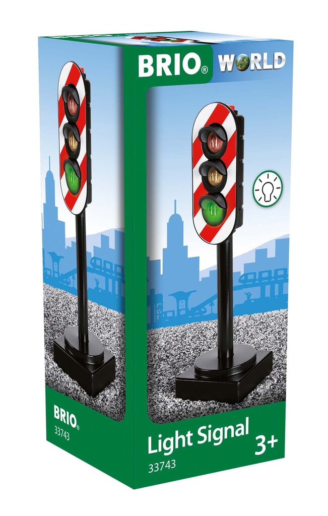 BRIO valgusfoor rongirajale Railway Light Signal, 33743 hind ja info | Poiste mänguasjad | kaup24.ee