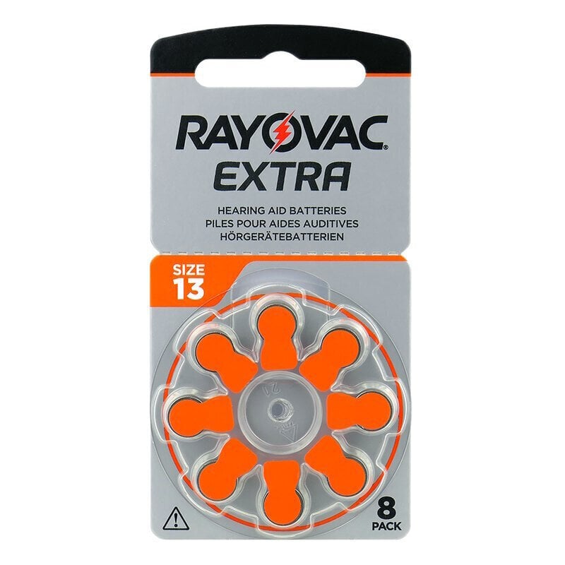 Rayovac A13 (PR48) kuuldeaparaadi patareid 5x8 tk hind ja info | Patareid | kaup24.ee