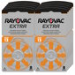 Rayovac A13 (PR48) kuuldeaparaadi patareid 10x8 tk hind ja info | Patareid | kaup24.ee