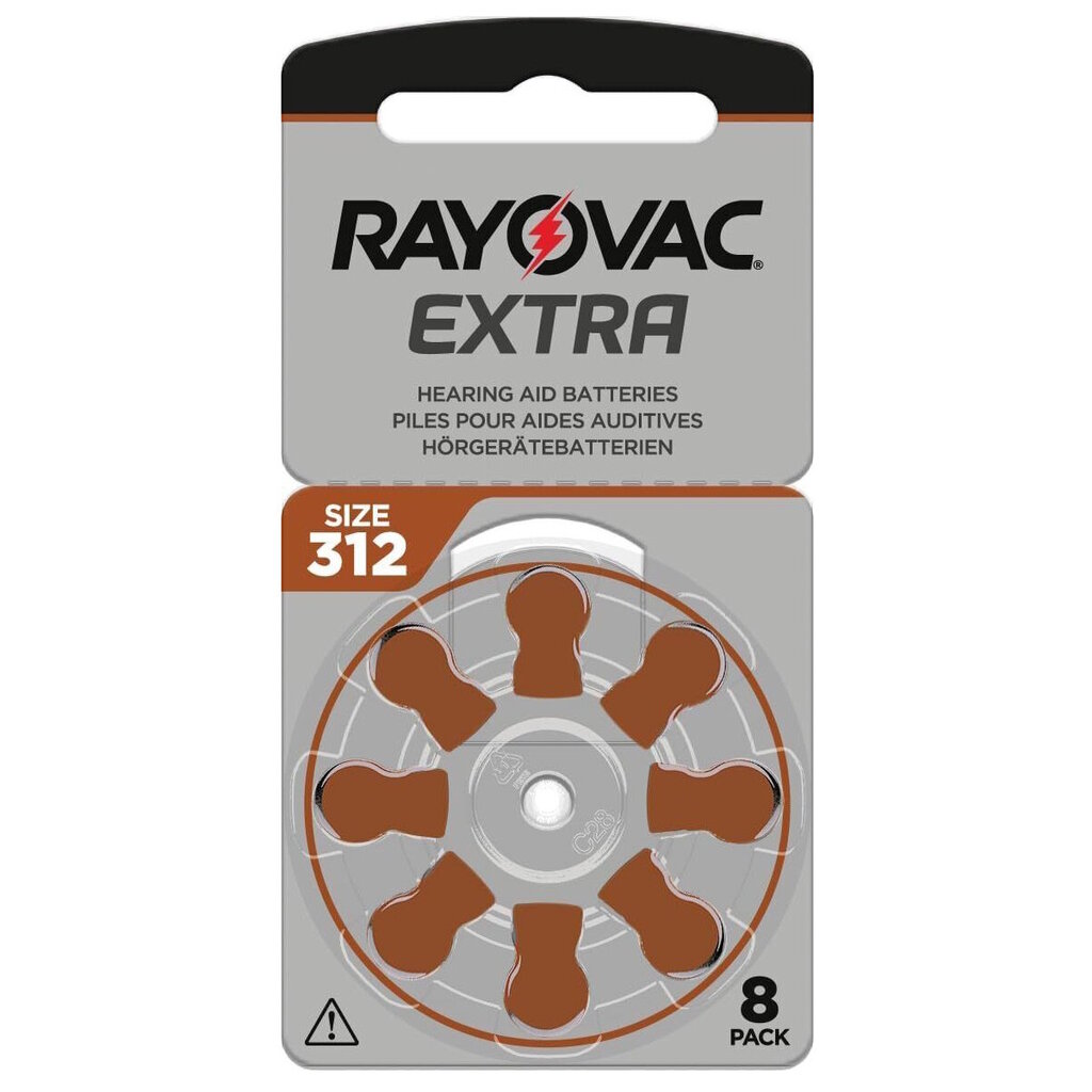 Rayovac A312 (PR41) kuuldeaparaadi patareid 10x8 tk hind ja info | Patareid | kaup24.ee