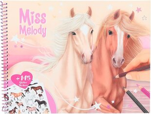 Книжка - раскраска Top Model Horse Мiss Melody цена и информация | Книжки - раскраски | kaup24.ee